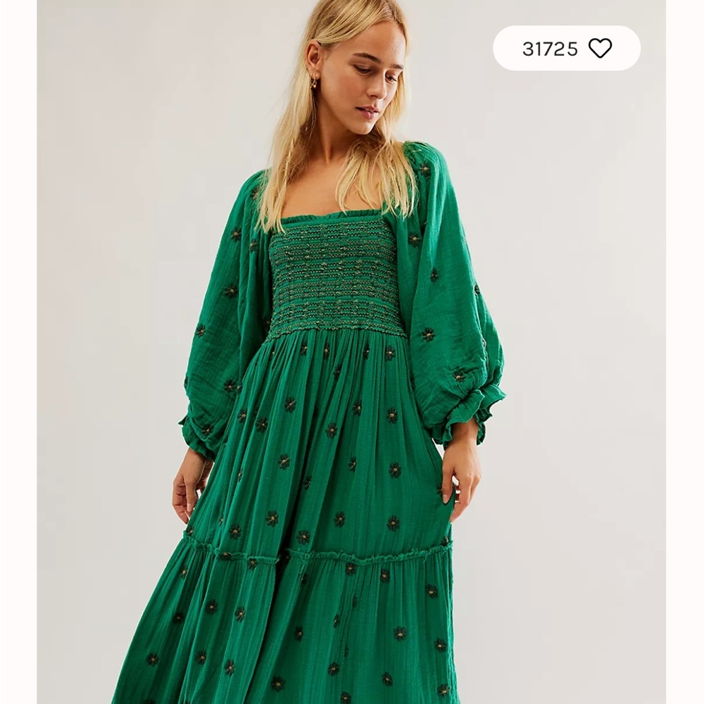 Free People Dahlia Embroidered Dress